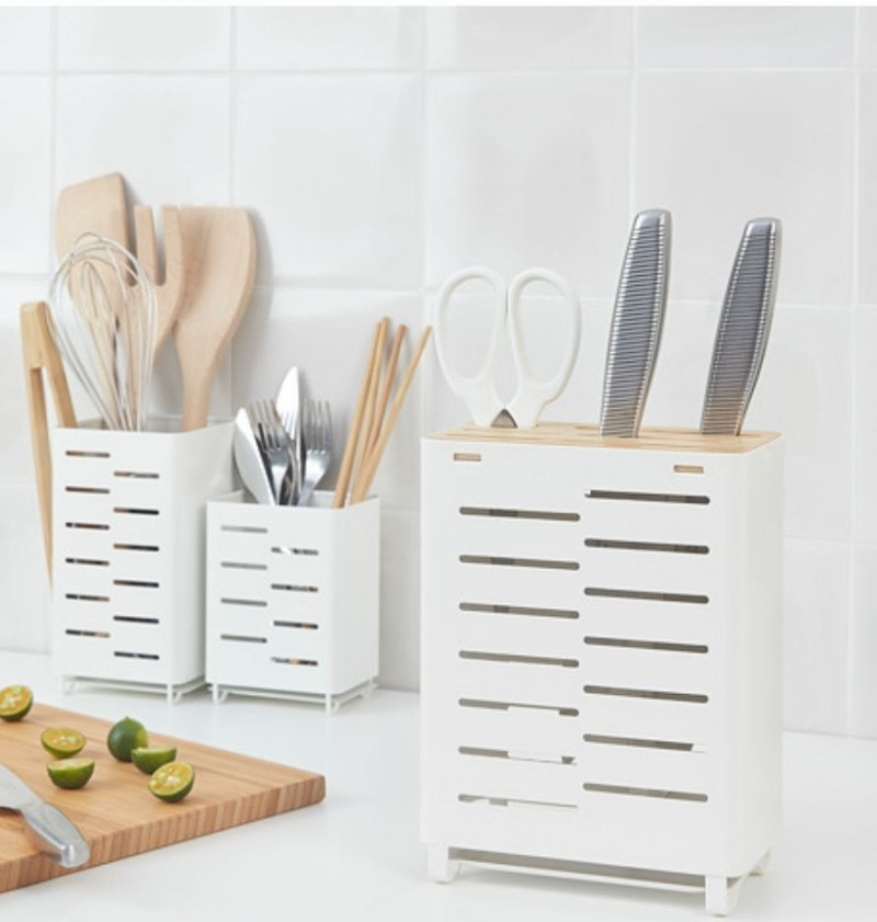 держатель для ножей Икеа, Австег, 23 см, бамбук, металл — 6