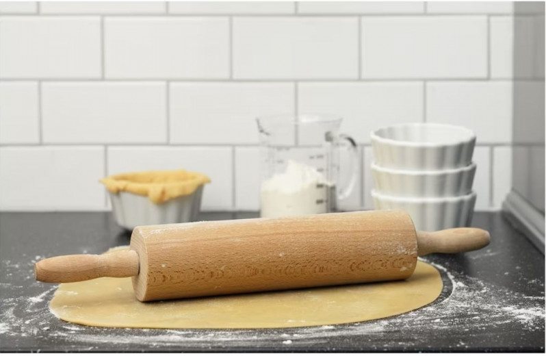 Скалка Икеа, деревянная, вращающаяся — 3