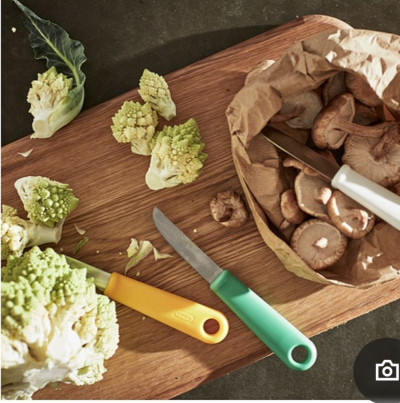 Набор ножей для чистки овощей и фруктов Икеа, Уппфилд, 3 шт, разные цвета