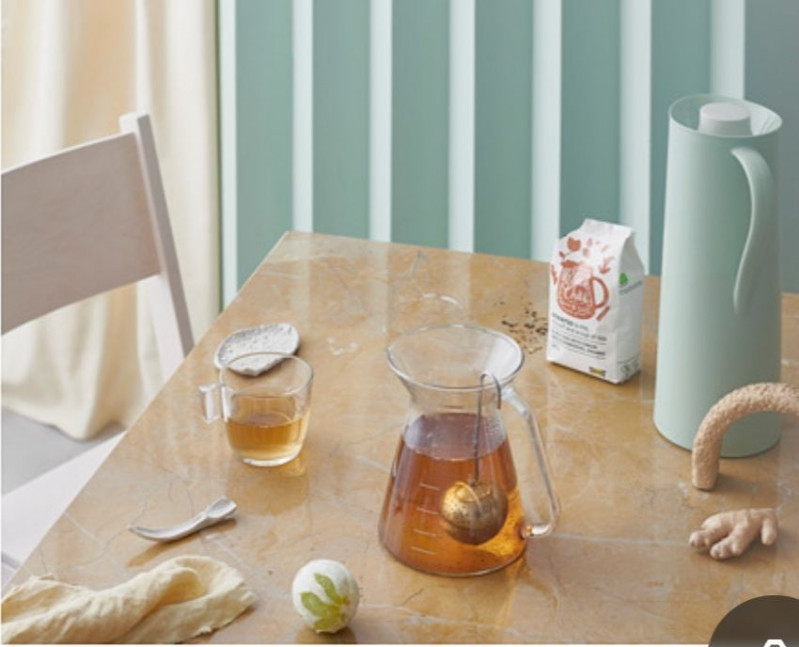 Термос Икеа, Behovd, 1 , литр, 30 см, со стекланной колбой — 6