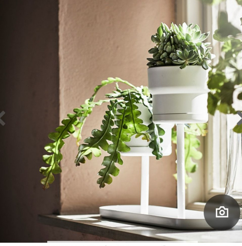 Подставка, постамент для цветов Икеа, Chilistran 49x24 см — 2