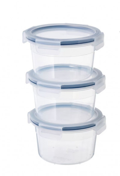 Контейнер пищевой Икеа 365, 750 мл круглые, 3 шт.