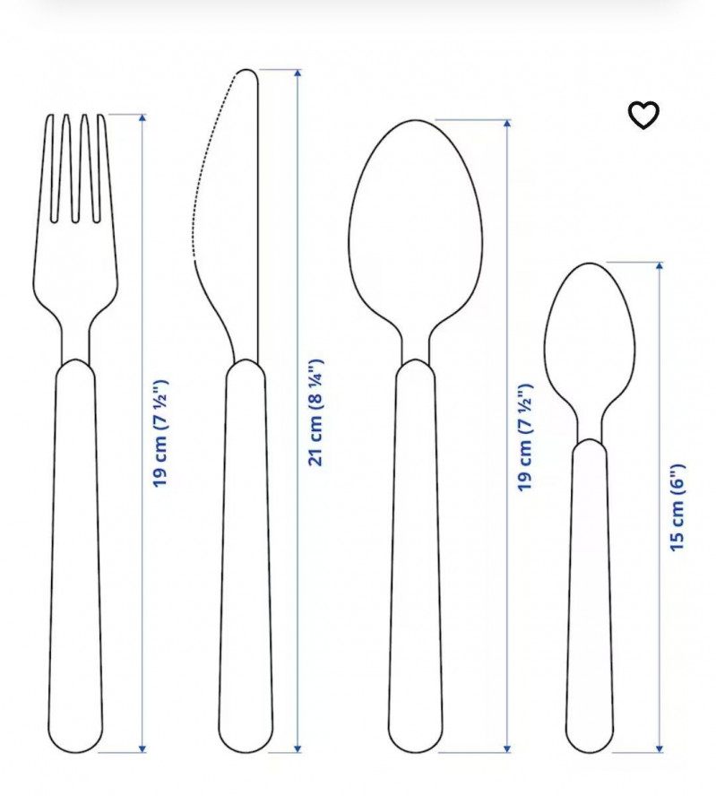 Набор столовых приборов Икеа, Uphold, 16 шт — 6