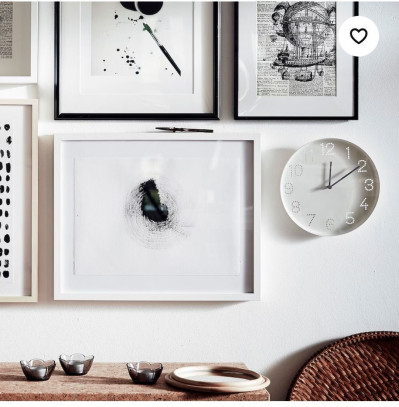 часы настенные ИКЕА, Tromma, диаметр 25 см