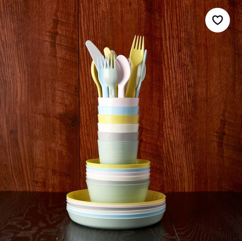 набор мисок пластиковых мисок IKEA KALAS, 6 шт, 12 см — 6