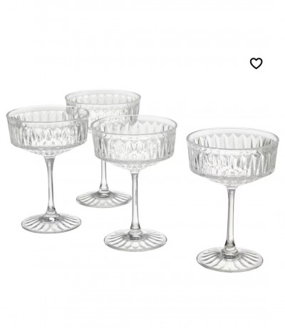 Бокалы под шампанское ИКЕА, Sallskaplig 210 мл, 4 шт