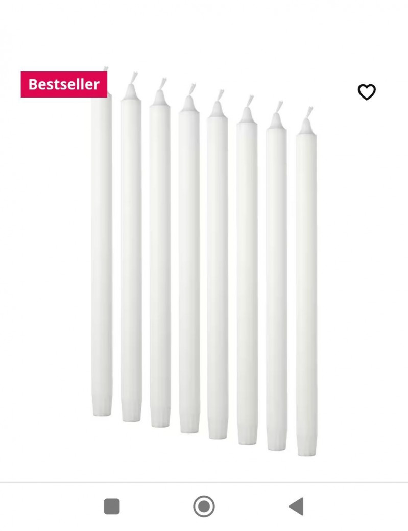 набор свечей ИКЕА, Jubla 35 см 8 шт — 1