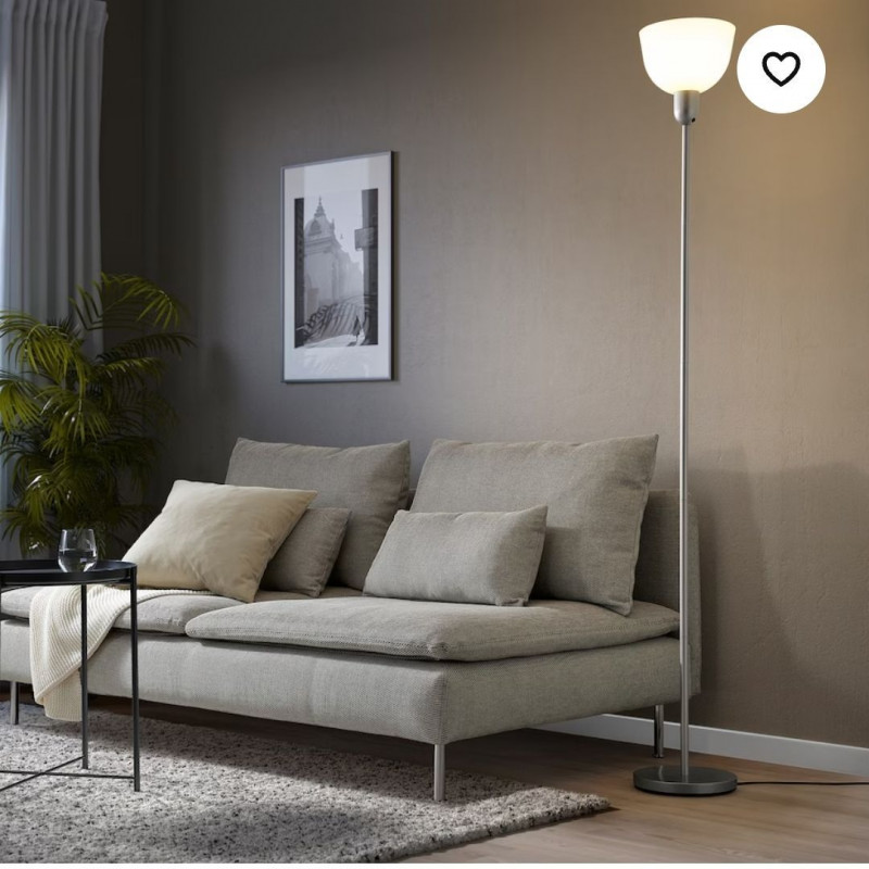 светильник напольный Икеа Hektogram 176 см серебристый — 1