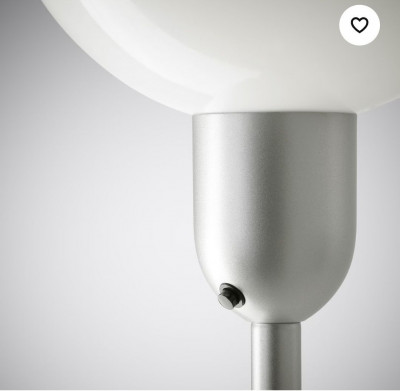 светильник напольный Икеа Hektogram 176 см серебристый