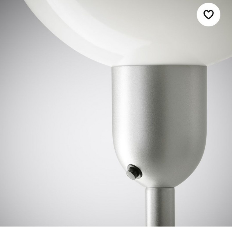 светильник напольный Икеа Hektogram 176 см серебристый — 3