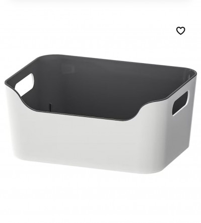 коробка для хранения Ikea, Variera 24x17 черная7 см