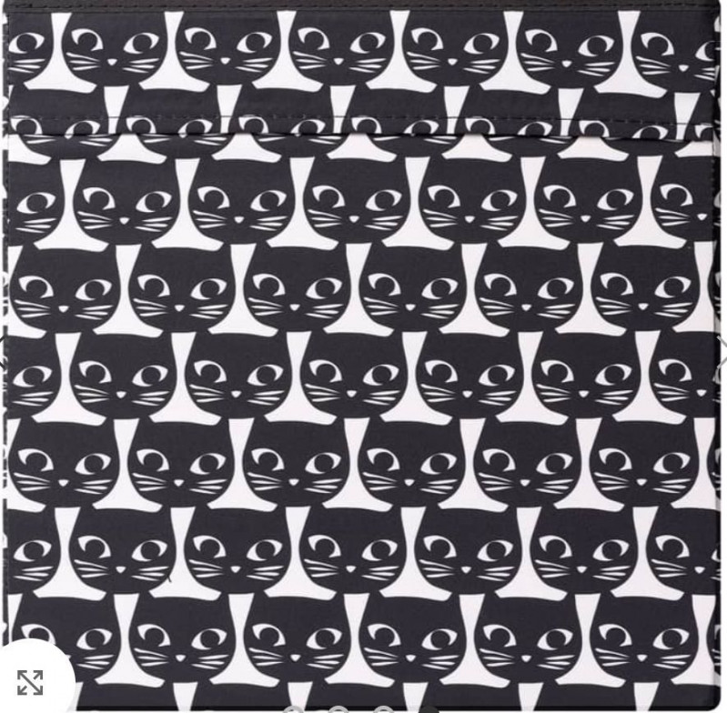 Органайзер, коробка для хранения Икеа, Дрона, чёрная , 33х38х33 — 4