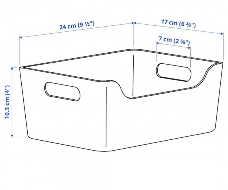 коробка для хранения Ikea, Variera 34x24 см — 6