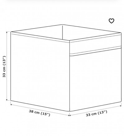 коробка для хранения ИКЕА, AFTONSPARV 33x38x33 см