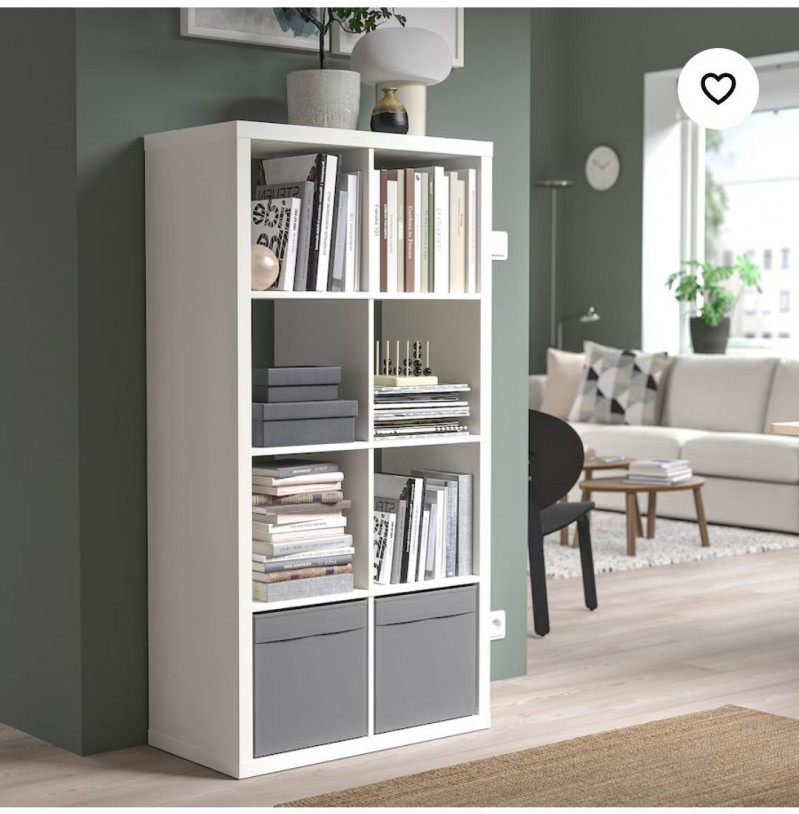 Органайзер, коробка для хранения Икеа, Дрона, темно-серая , 33х38х33 — 5