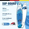 надувная двухслойная доска SUP F2 AXXIS blue 12.2, 2024 с веслом, сумкой, насосом, миниатюра — 0