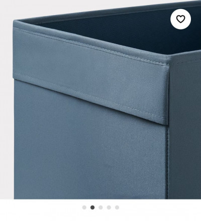 Органайзер, коробка для хранения Икеа, Дрона, темно-синяя , 33х38х33