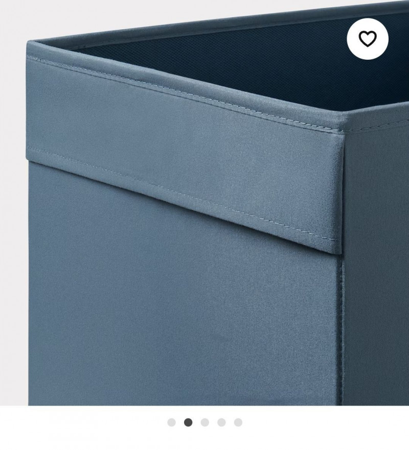 Органайзер, коробка для хранения Икеа, Дрона, темно-синяя , 33х38х33 — 5