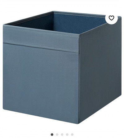 Органайзер, коробка для хранения Икеа, Дрона, темно-синяя , 33х38х33
