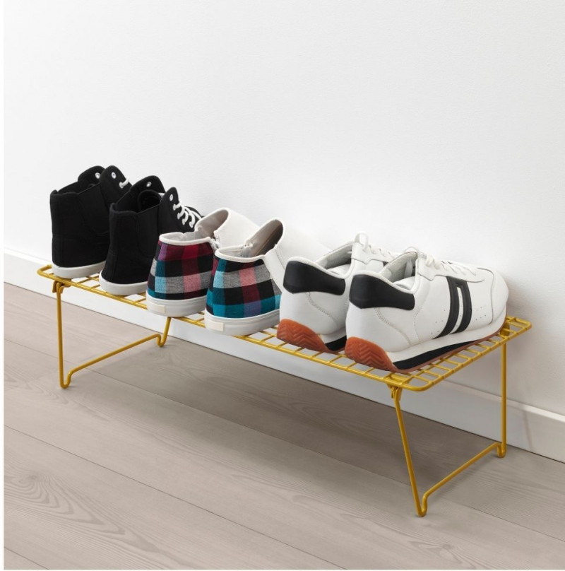 обувница Ikea металлическая, Грейзиг золотистая — 3