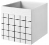 Органайзер, коробка для хранения Икеа, Дрона, белая, в сетку , 33х38х33 см, миниатюра — 5