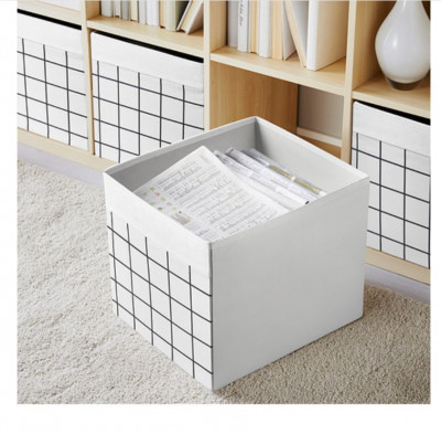 Органайзер, коробка для хранения Икеа, Дрона, белая, в сетку , 33х38х33 см