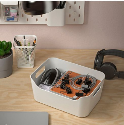 коробка для хранения Ikea, UPPDATERA 24x17 см ,белая