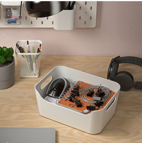 коробка для хранения Ikea, UPPDATERA 24x17 см ,белая — 5