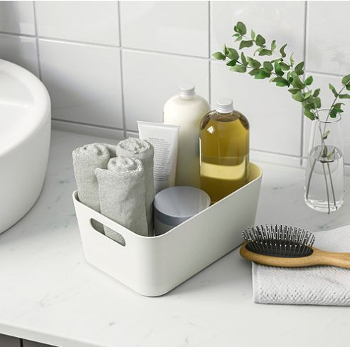 коробка для хранения Ikea, UPPDATERA 24x17 см ,белая — 2