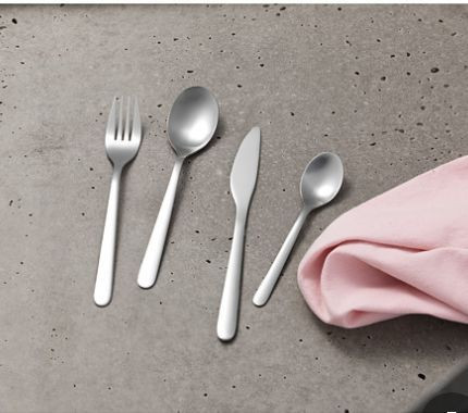 набор столовых Ikea,Fornuft 24 предмета,серебристый — 4
