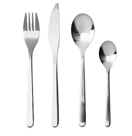 набор столовых Ikea,Fornuft 24 предмета,серебристый — 1