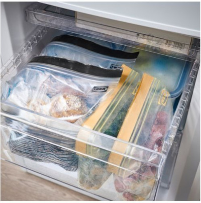 пакеты для заморозки Ikea Istad 2,5/1,2 л ,черные,желтые