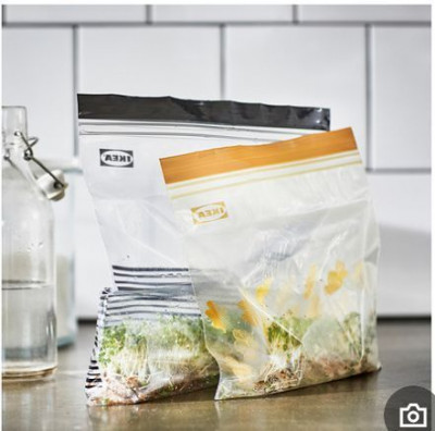 пакеты для заморозки Ikea Istad 2,5/1,2 л ,черные,желтые