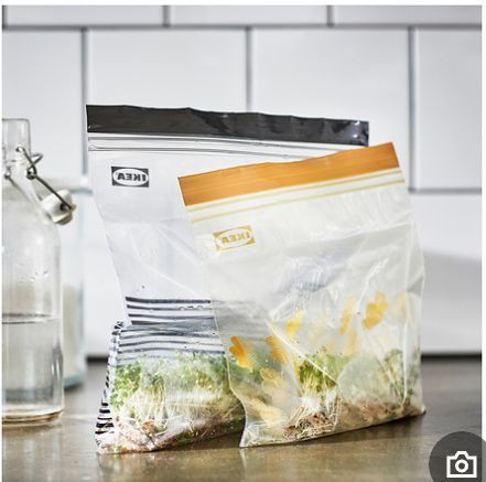 пакеты для заморозки Ikea Istad 2,5/1,2 л ,черные,желтые — 2