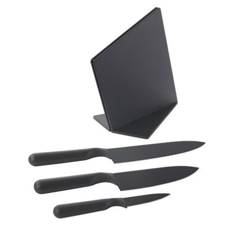 набор ножей Ikea, Jamfora с подставкой 33,28,19 см — 1