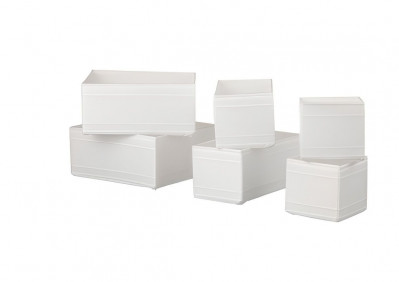 органайзер, коробка для хранения Ikea,Skubb 6 штук белая