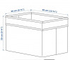 органайзер, коробка для хранения Ikea Drona 25x35x25 см чёрная, однотонная, миниатюра — 5