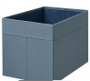 органайзер, коробка для хранения Ikea Drona, 25x35x25 см, синяя, миниатюра — 0