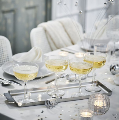 бокалы для шампанского Ikea Frojda 200 мл. 4 шт.