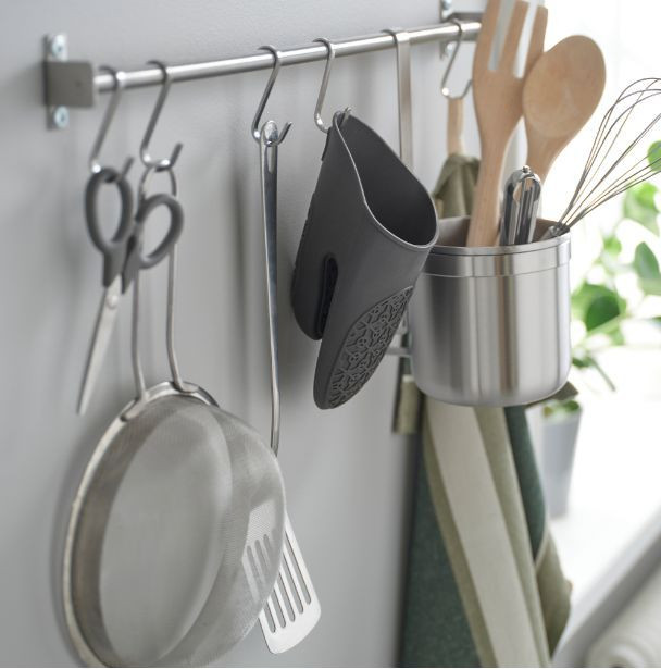 Рукавица силиконовая-прихватка Икеа темно серая — 5