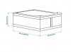 органайзер для вещей, коробка для хранения Ikea,Skubb 43x53x19, темно-серая, миниатюра — 5