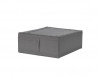 органайзер для вещей, коробка для хранения Ikea,Skubb 43x53x19, темно-серая, миниатюра — 0