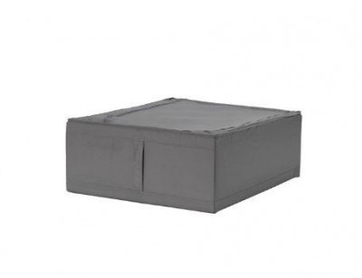 органайзер для вещей, коробка для хранения Ikea,Skubb 43x53x19, темно-серая