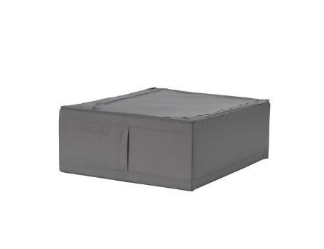 органайзер для вещей, коробка для хранения Ikea,Skubb 43x53x19, темно-серая — 1