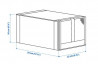 органайзер, коробка для хранения обуви Ikea,Skubb 4 шт.34х22х16, темно-серая, миниатюра — 5