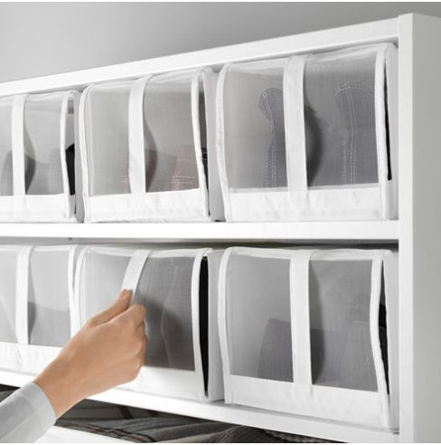 органайзер, коробка для хранения обуви Ikea,Skubb 4 шт.,34х22х16, белая — 3