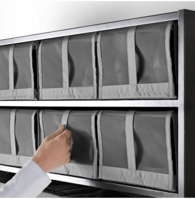 органайзер, коробка для хранения обуви Ikea,Skubb 4 шт.34х22х16, темно-серая