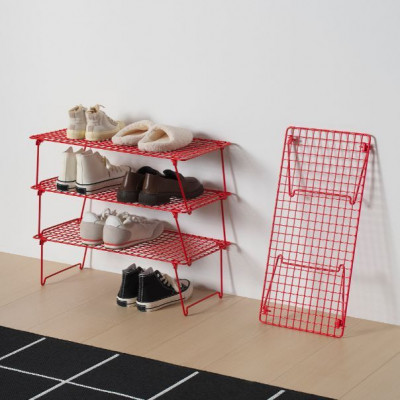 обувница Ikea металлическая, Грейзиг красная