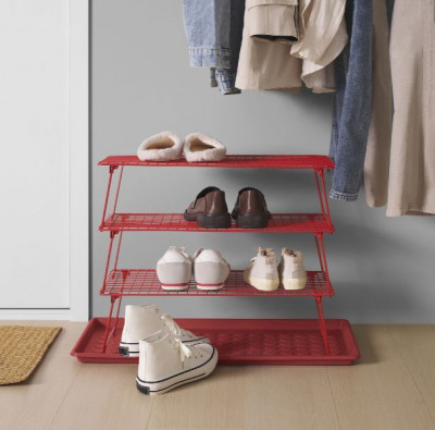 обувница Ikea металлическая, Грейзиг красная